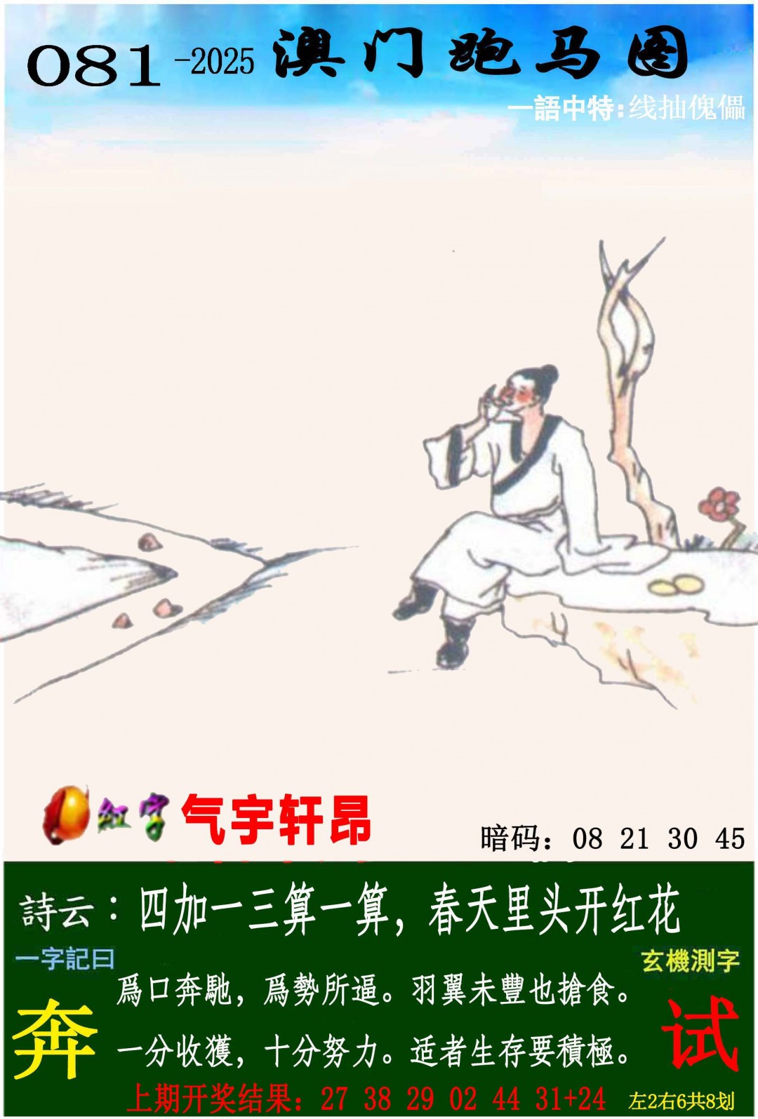 2025081期跑马图