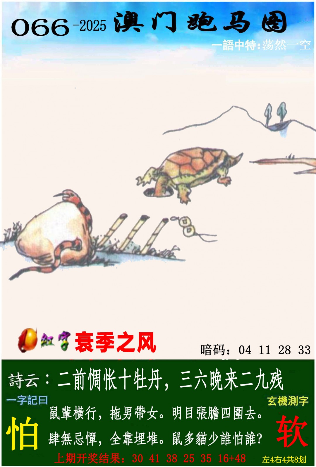 2025066期跑马图