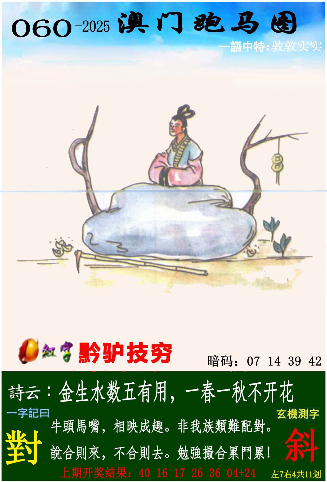 2025060期跑马图