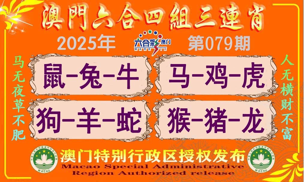 2025079期六合四组三连肖
