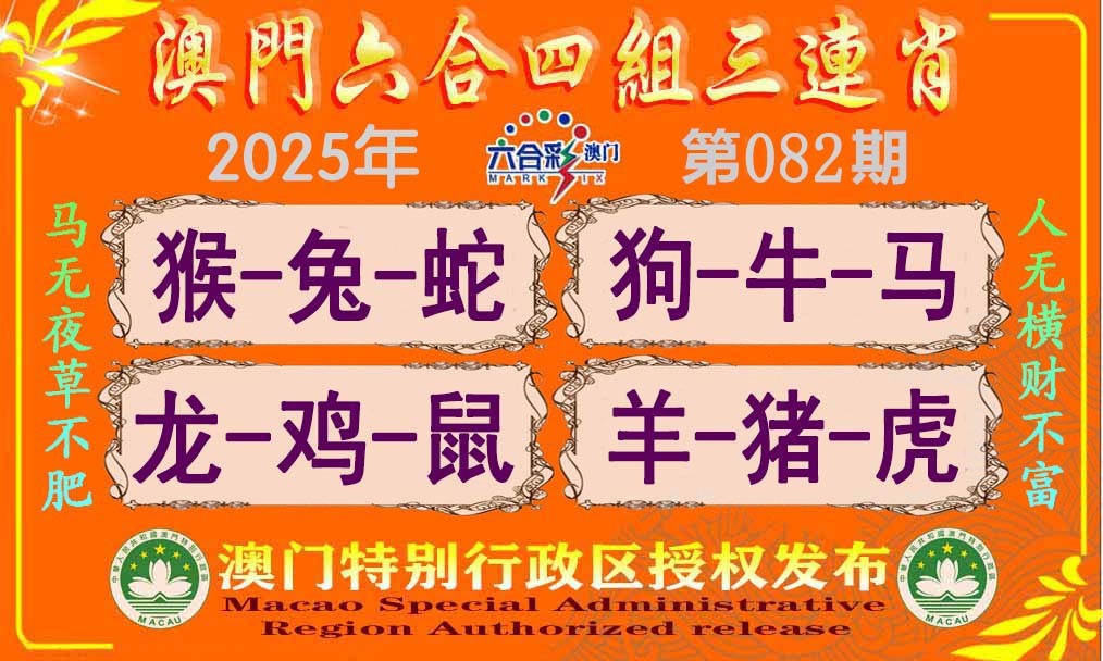2025082期六合四组三连肖