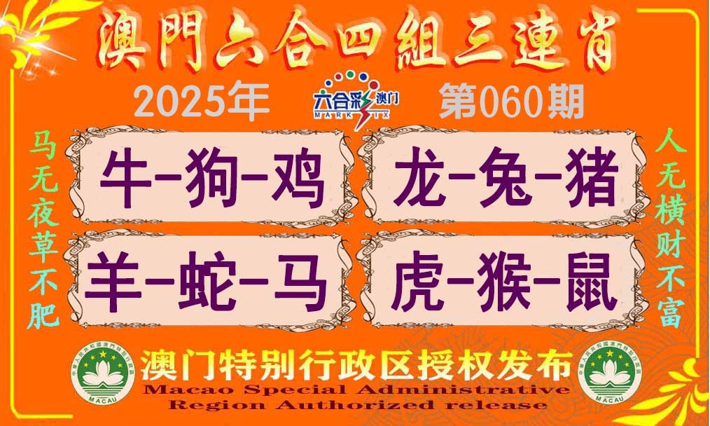 2025060期六合四组三连肖