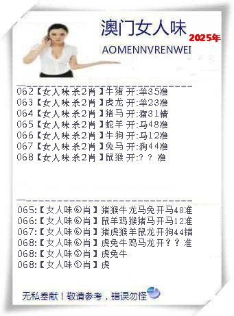 2025068期女人味