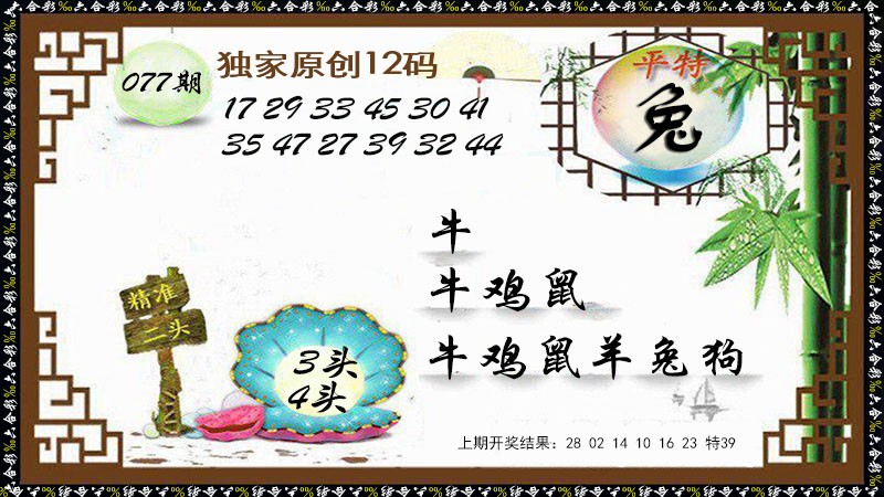 2025077期12码特图