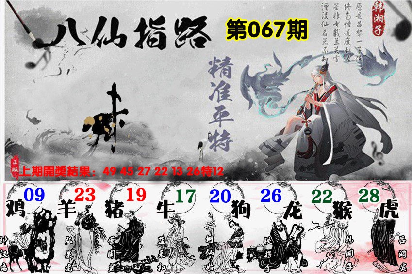 2025067期八仙指路