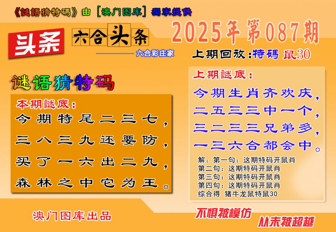 2025087期六合头条
