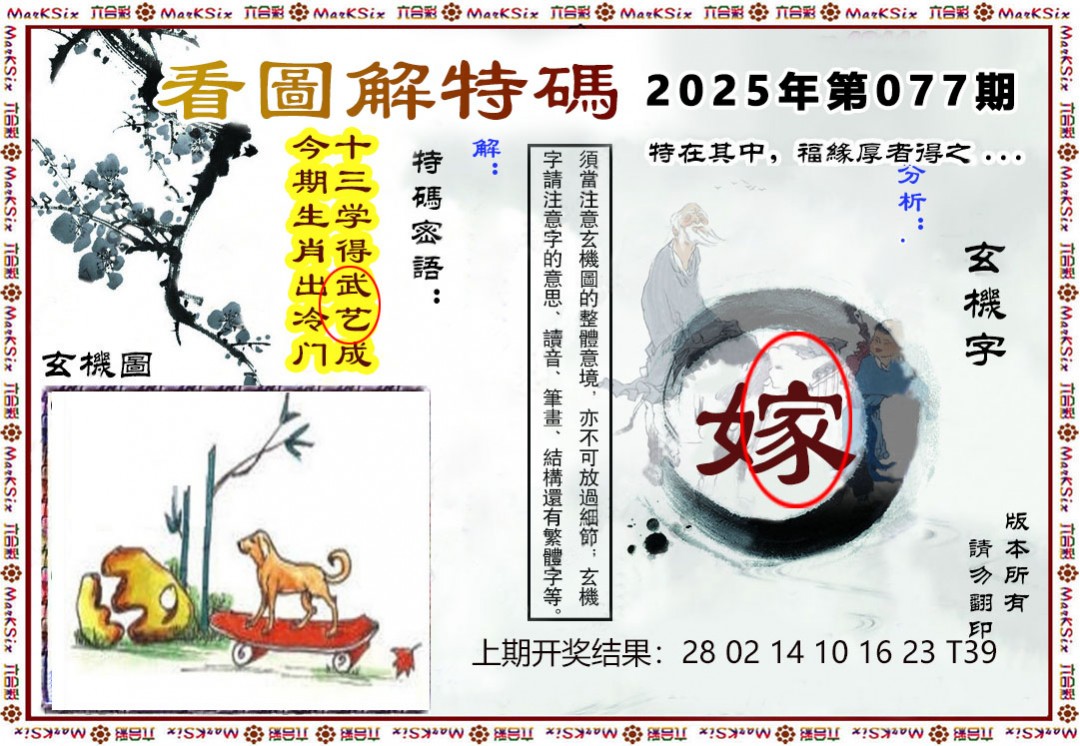 2025077期看图解特码