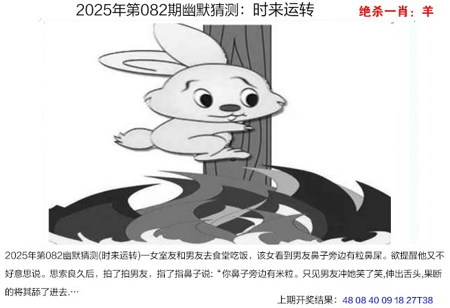 2025082期幽默猜测