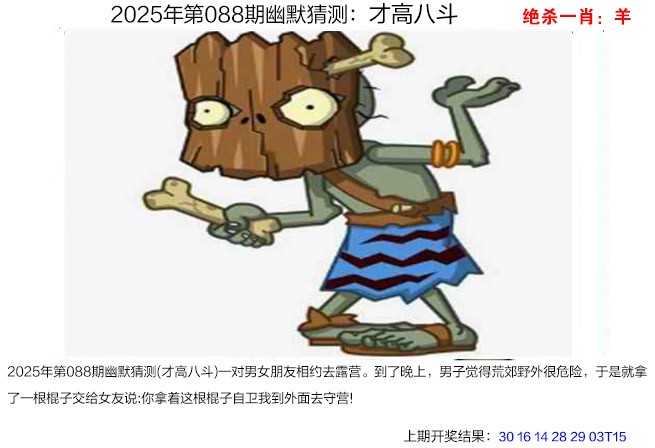 2025088期幽默猜测