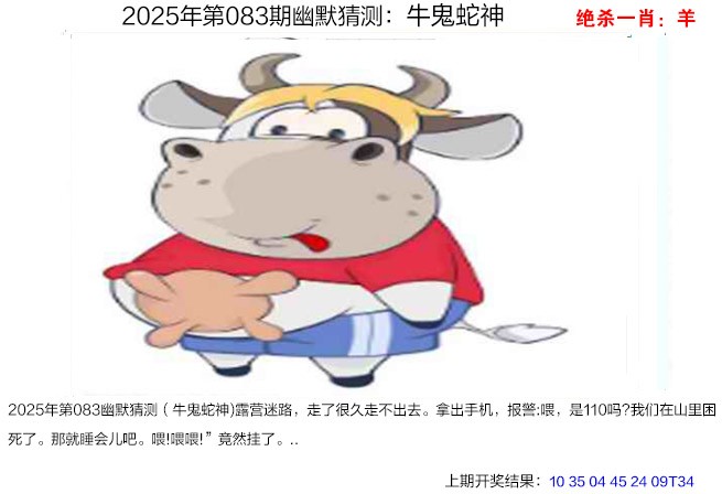 2025083期幽默猜测