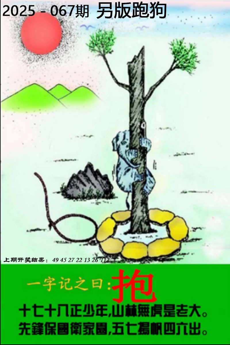 2025067期另版跑狗图