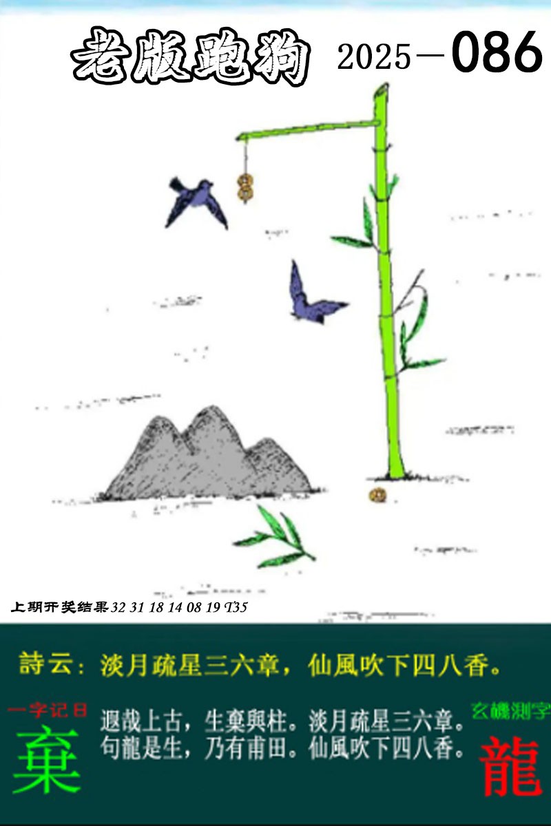 2025086期老版跑狗图