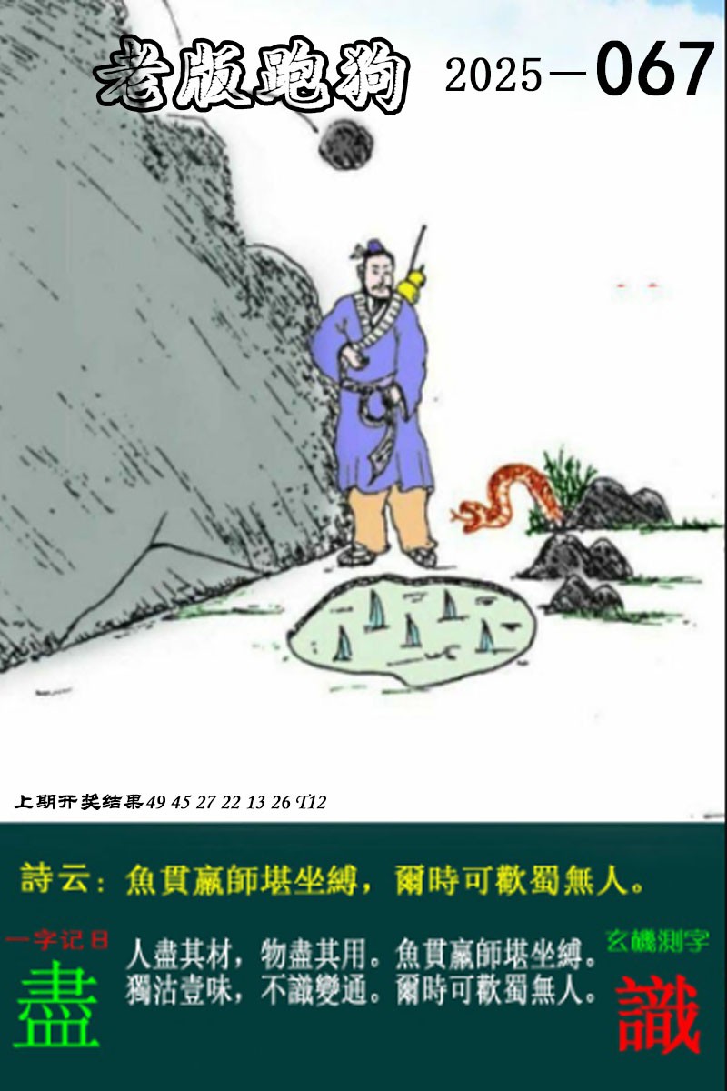 2025067期老版跑狗图