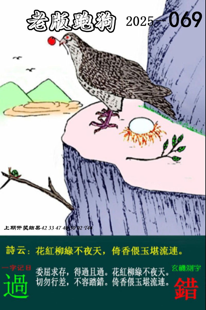 2025069期老版跑狗图