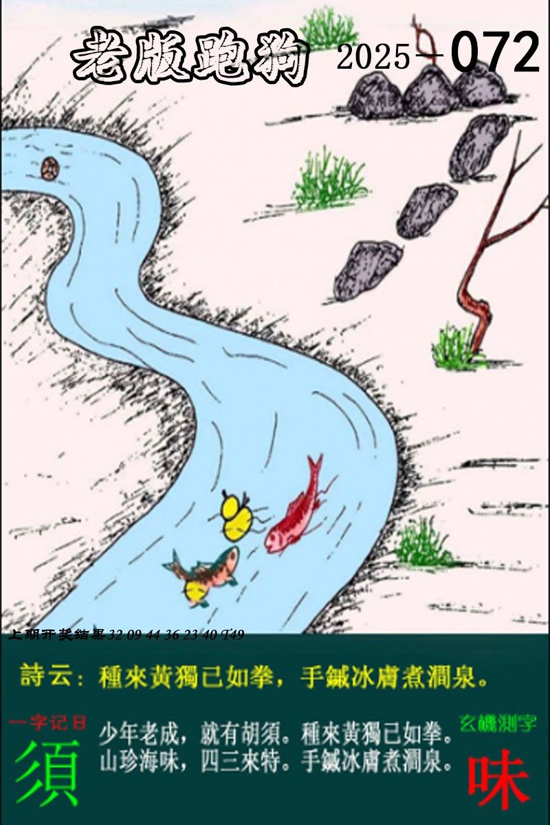 2025072期老版跑狗图