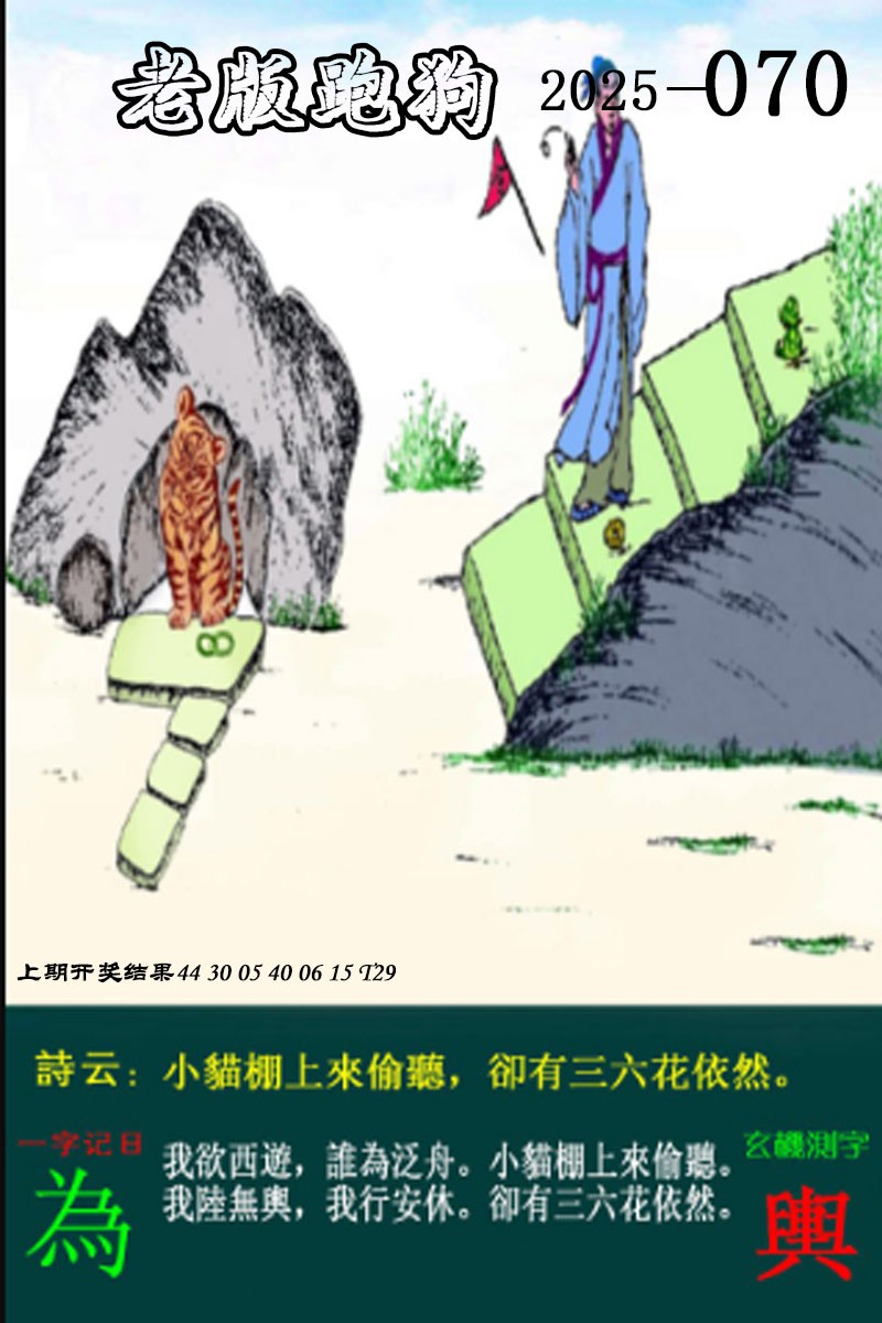 2025070期老版跑狗图