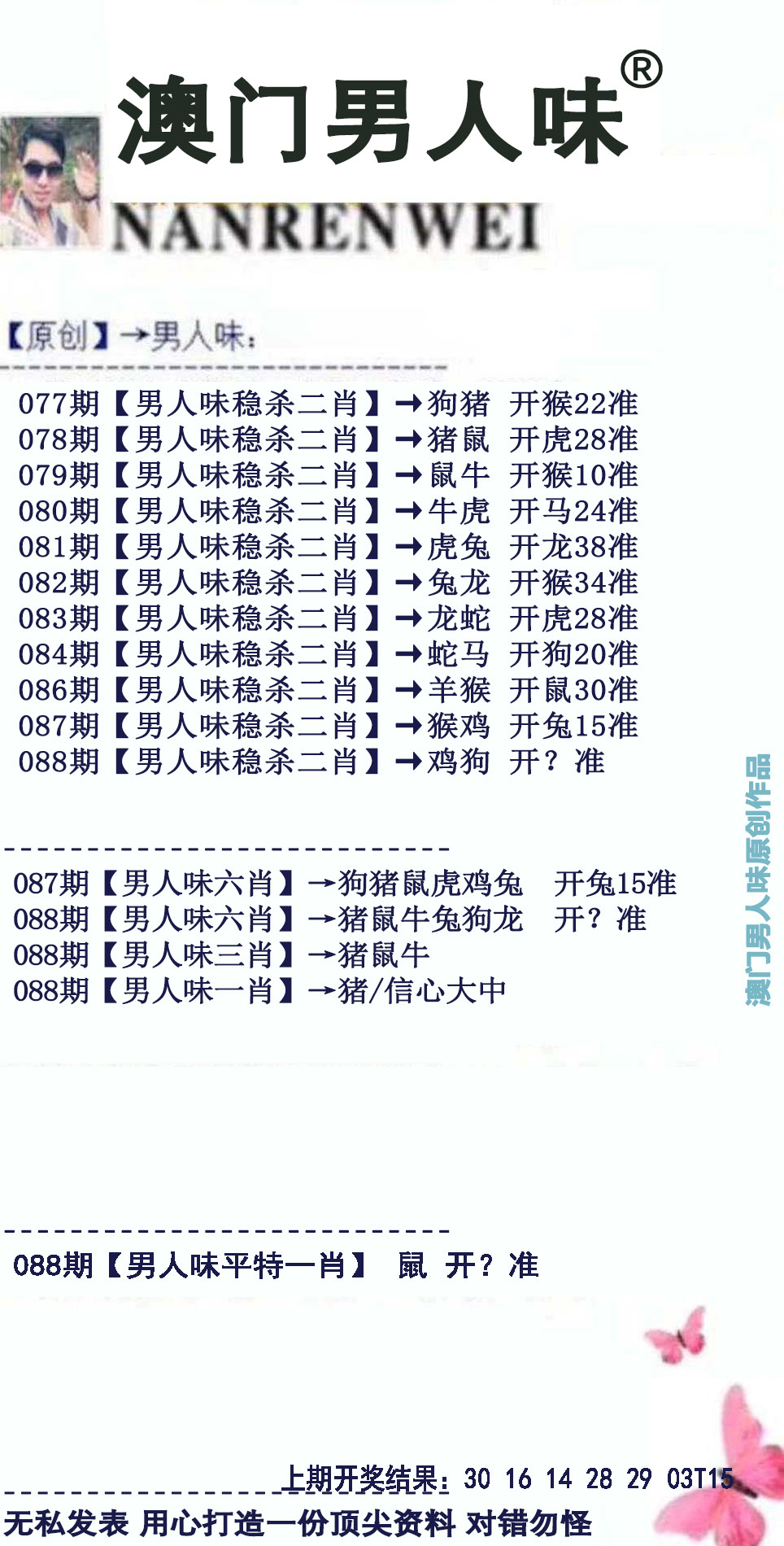 2025088期男人味