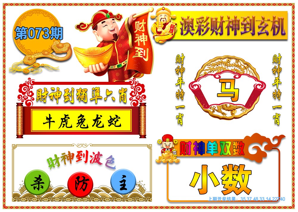 2025073期澳门财神到玄机