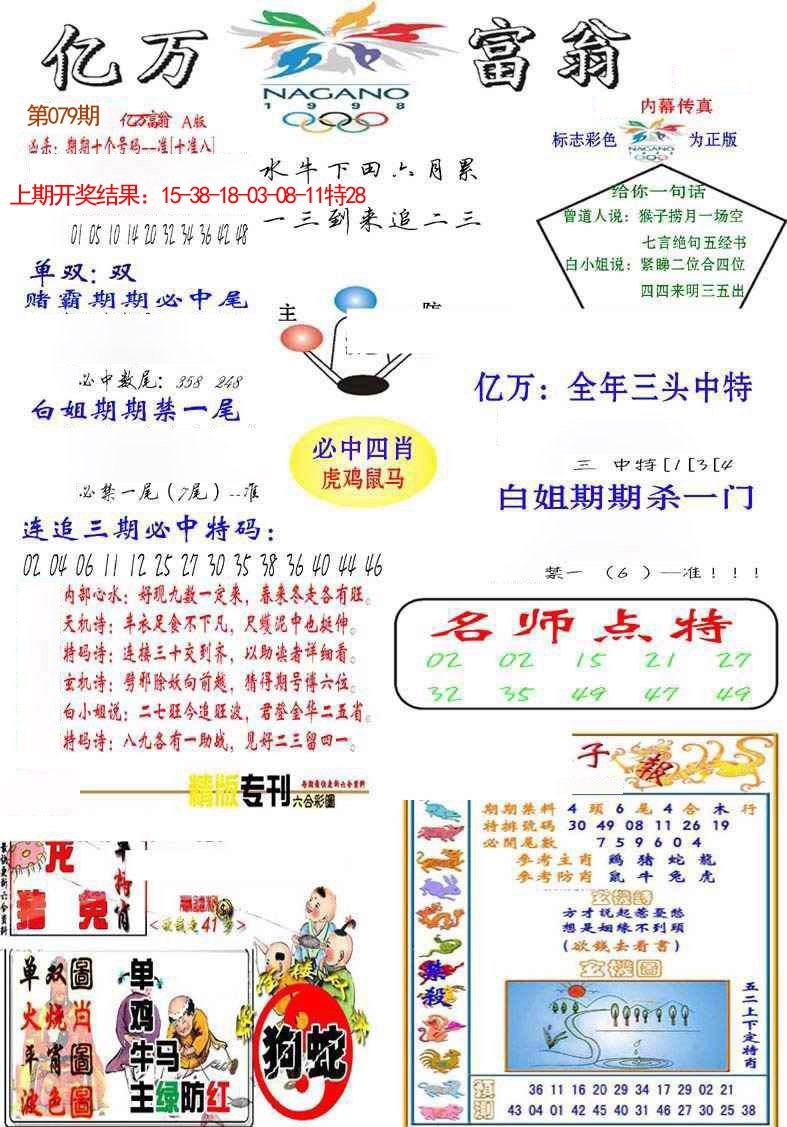 2025079期亿万富翁A