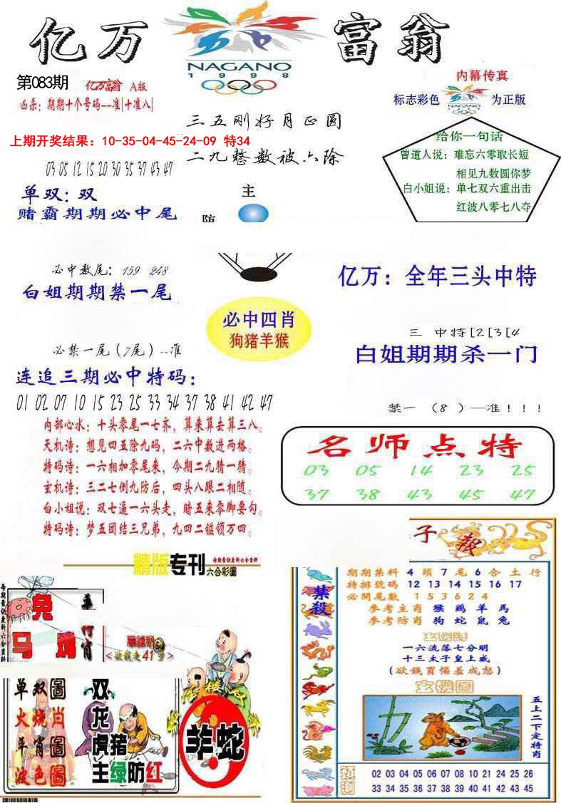 2025083期亿万富翁A