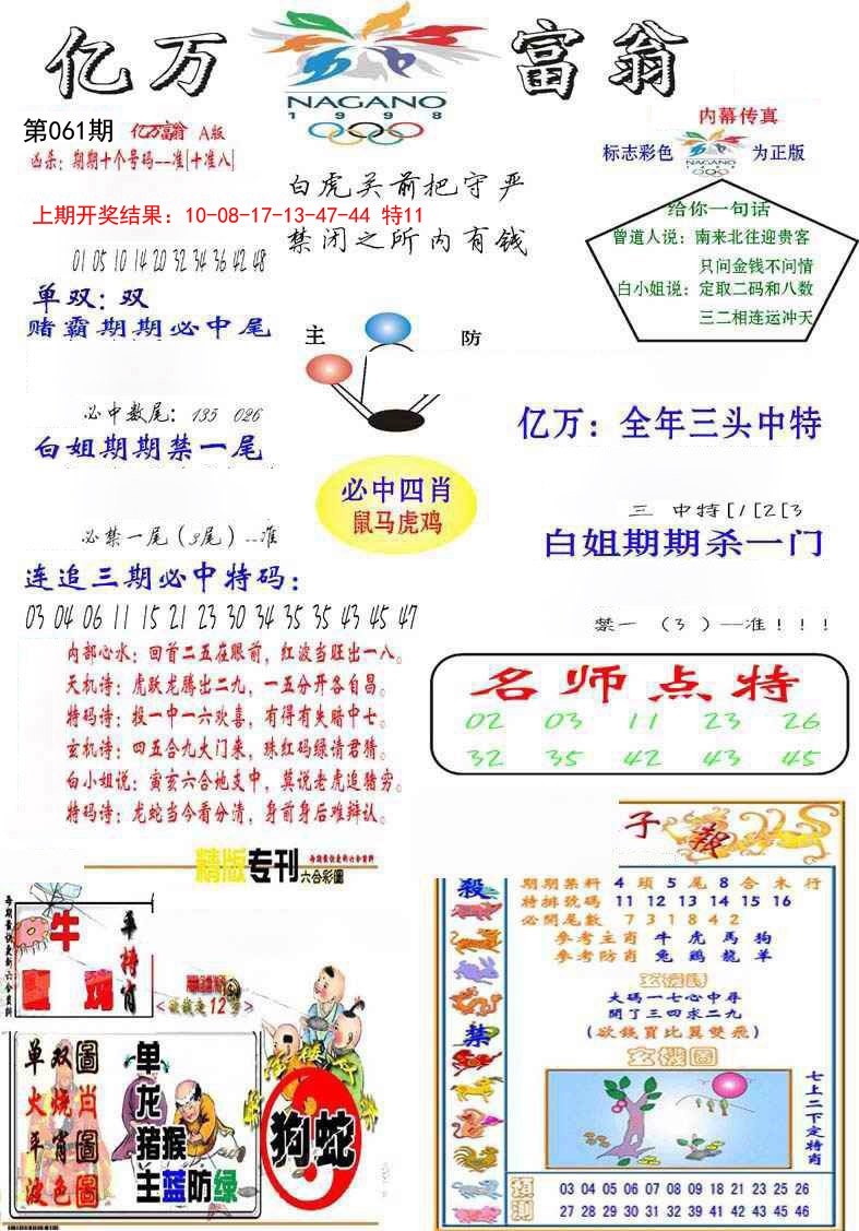 2025061期亿万富翁A