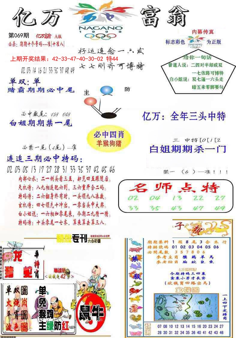 2025069期亿万富翁A