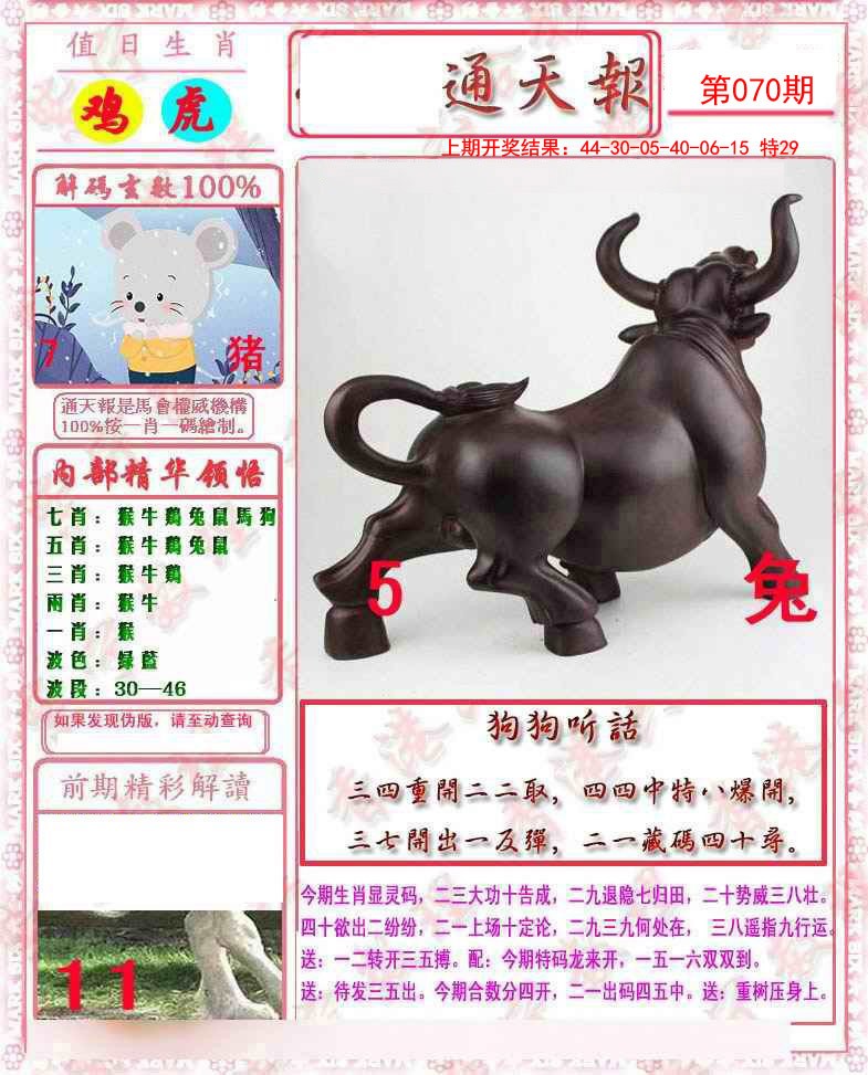 2025070期马经通天报