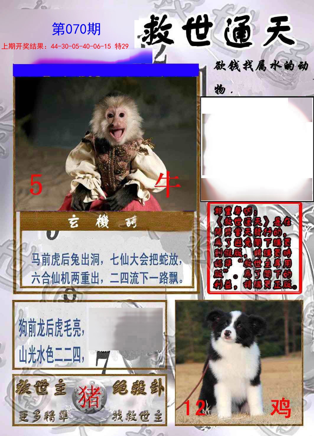 2025070期救世通天报