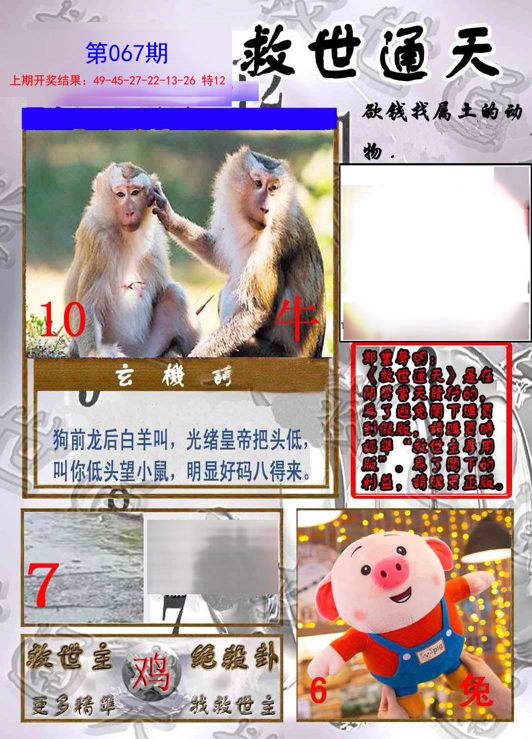 2025067期救世通天报