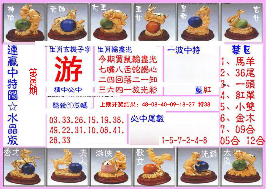 2025082期连赢中特图（水晶版）