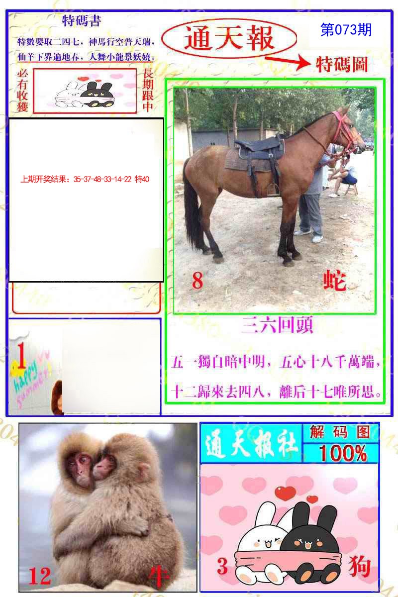 2025073期通天特解图