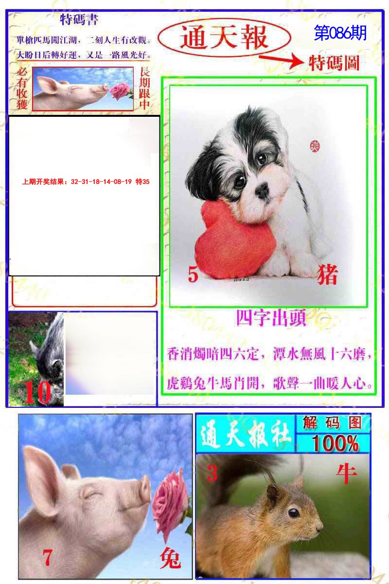 2025086期通天特解图