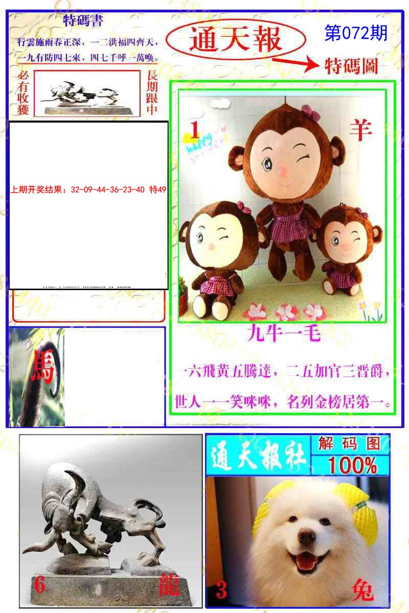 2025072期通天特解图
