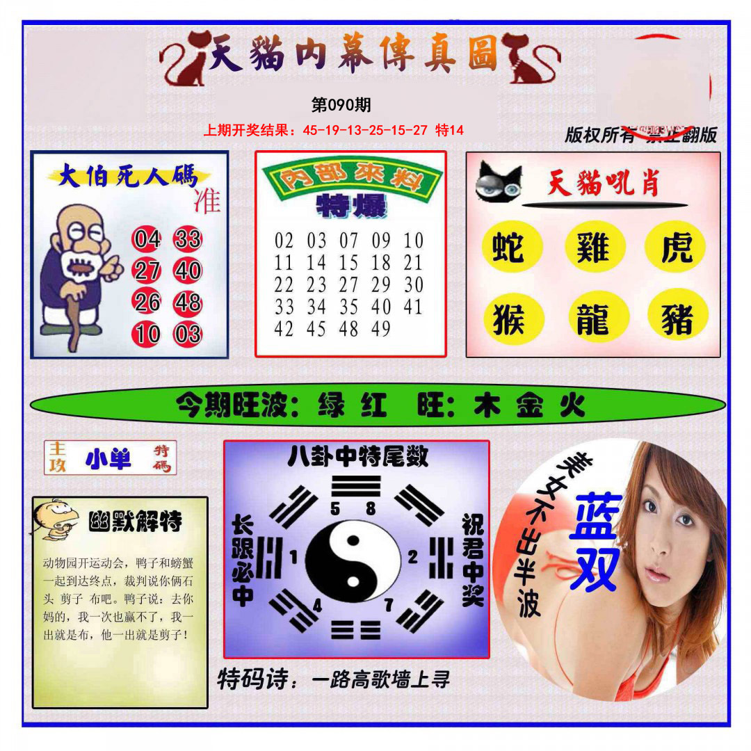 2025090期内幕传真图