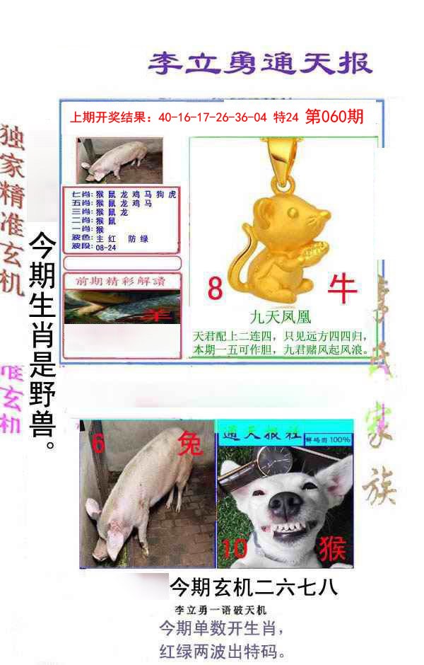 2025060期李立勇通天报