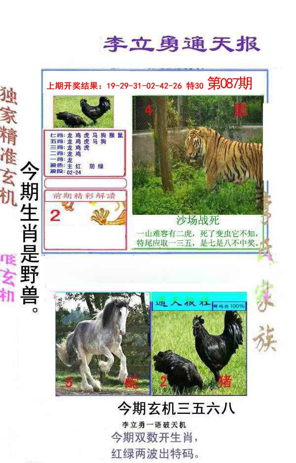 2025087期李立勇通天报