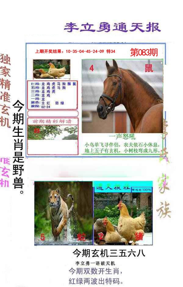 2025083期李立勇通天报