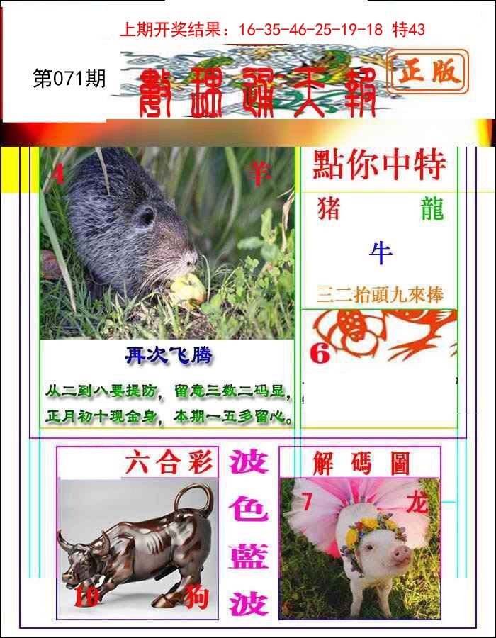 2025071期数理通天