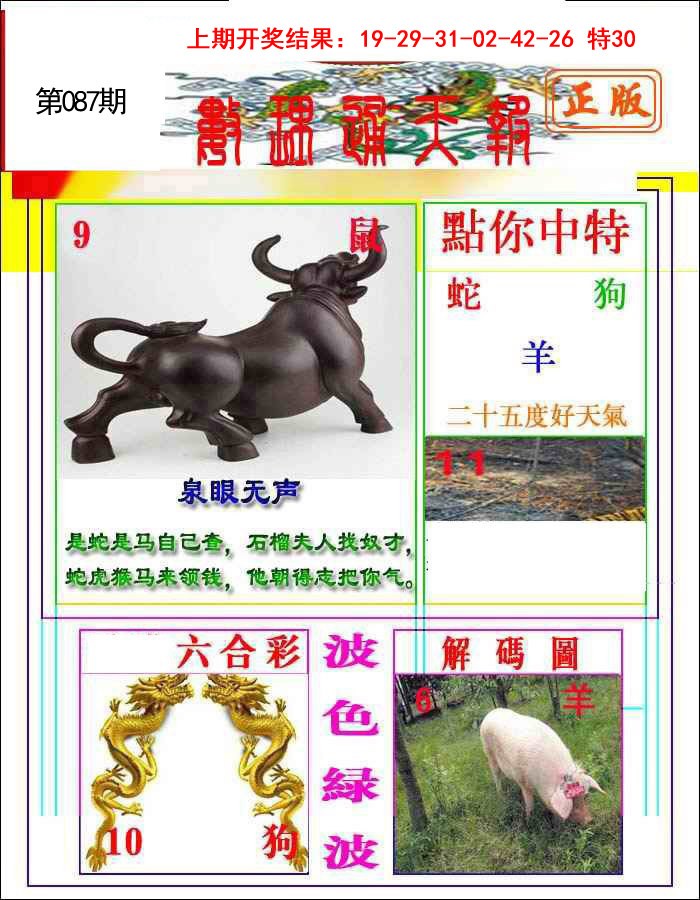 2025087期数理通天