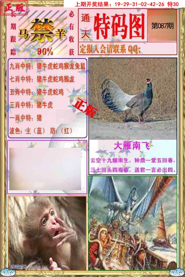 2025087期特码图