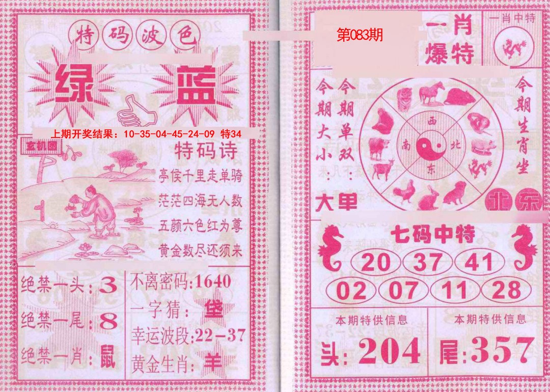 2025083期一肖爆特