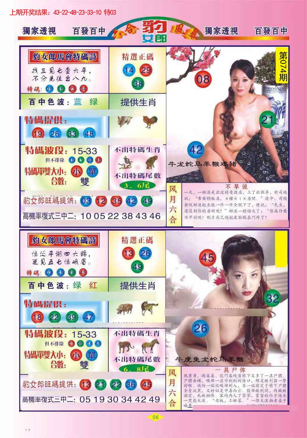 2025074期豹女郎