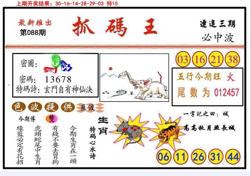 2025088期抓码王