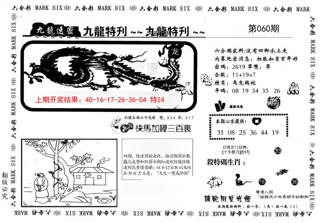 2025060期九龙特新刊