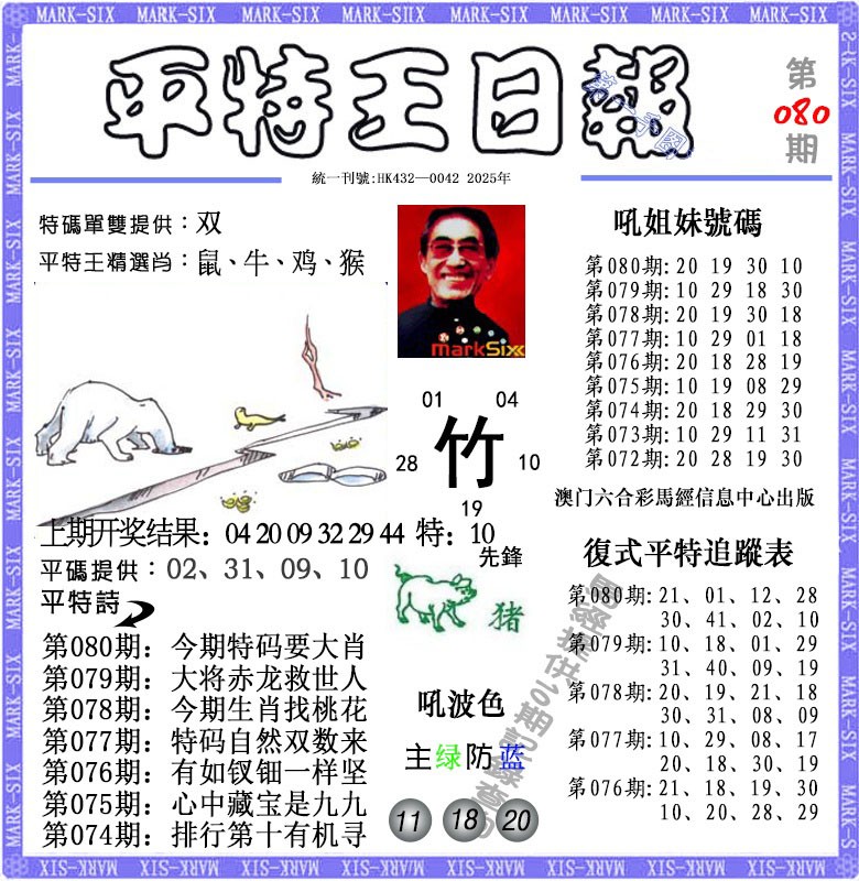 2025080期平特王日报