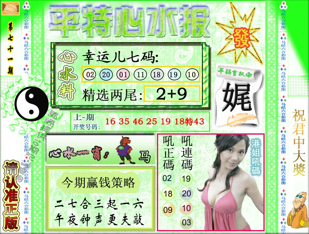 2025071期平特心水报
