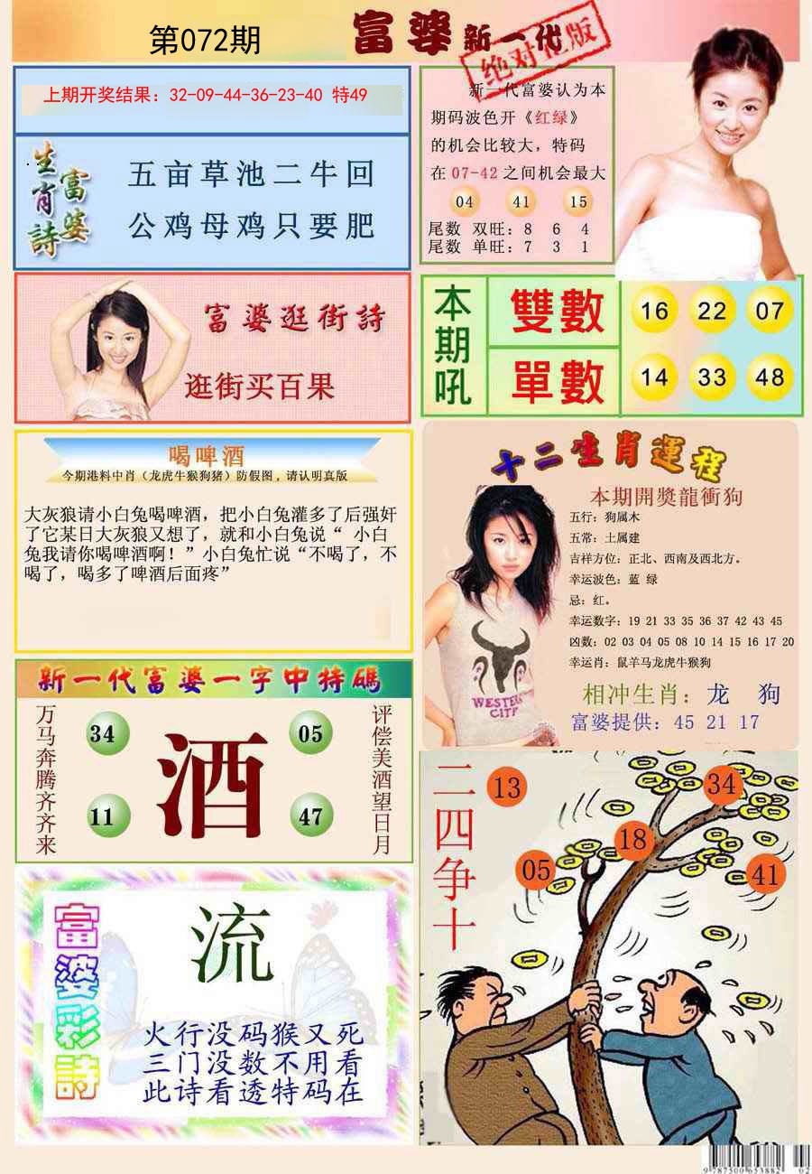 2025072期新一代富婆