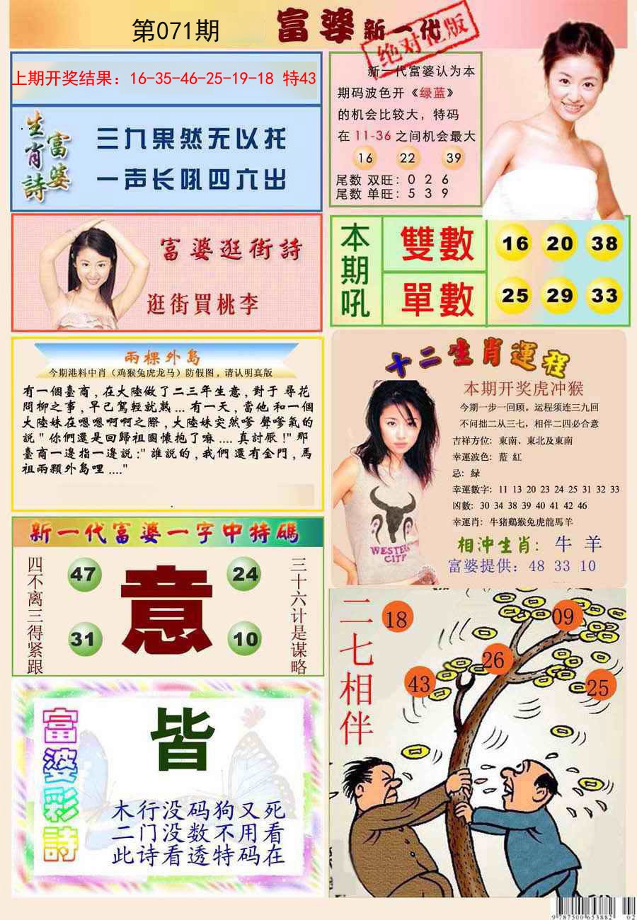 2025071期新一代富婆