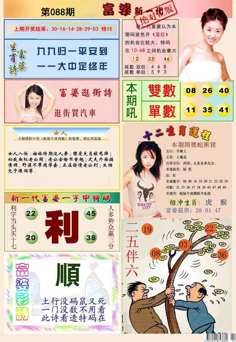 2025088期新一代富婆