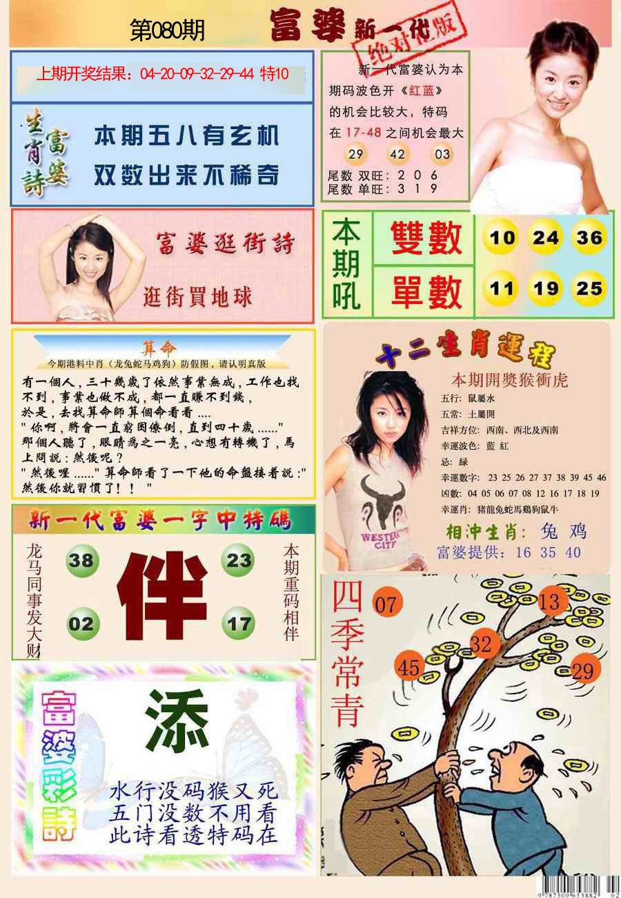 2025080期新一代富婆